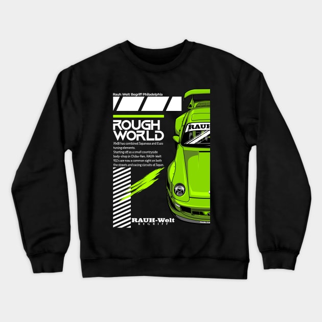 Rauh Welt RWB Green Crewneck Sweatshirt by aredie19